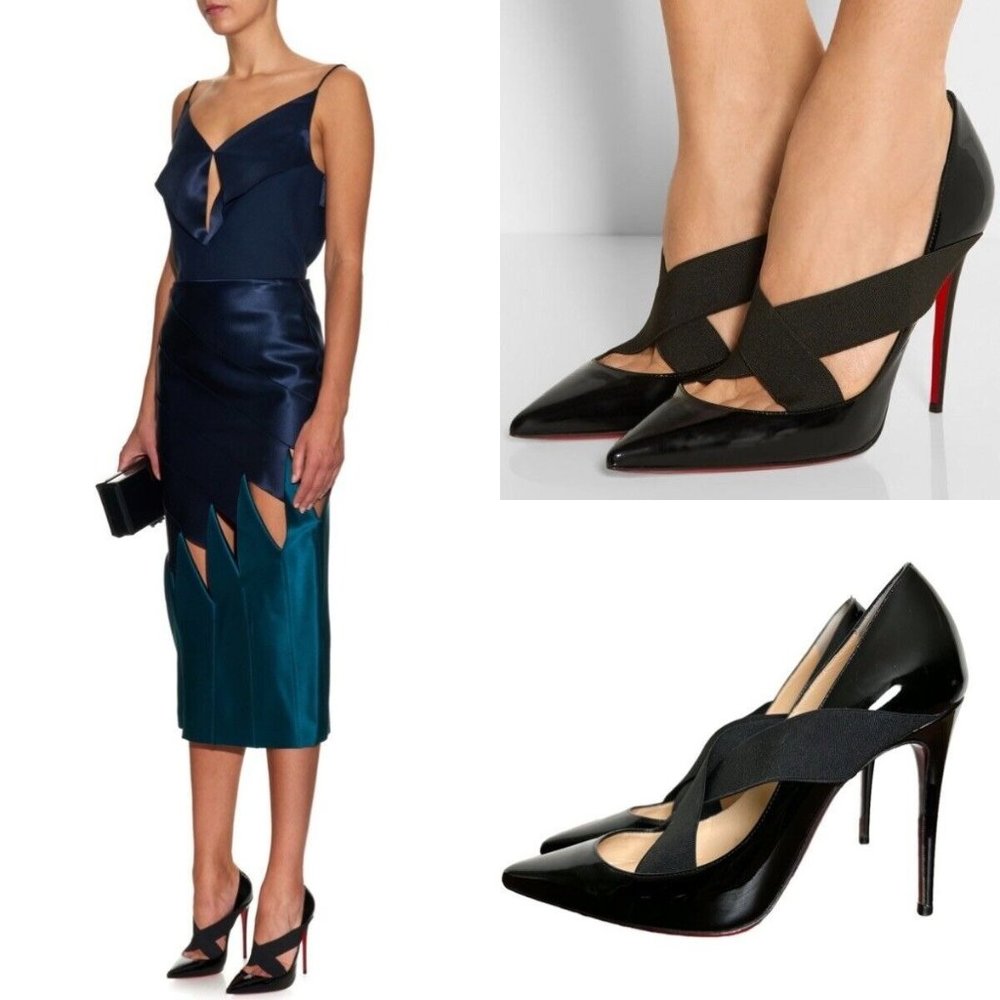 Christian Louboutin Black Patent Heels